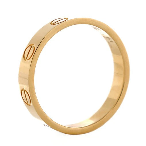 Cartier Love Wedding Band Ring 18K Yellow Gold