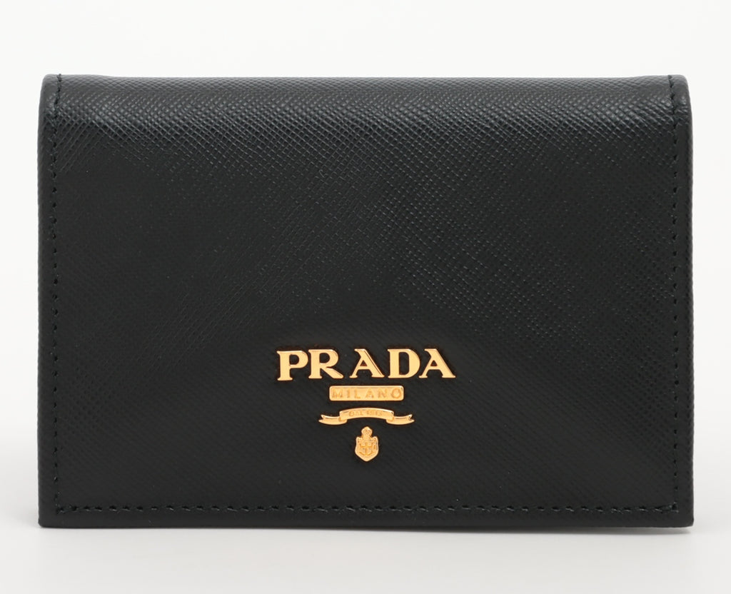 Prada Saffiano Metal Leather Card Case
