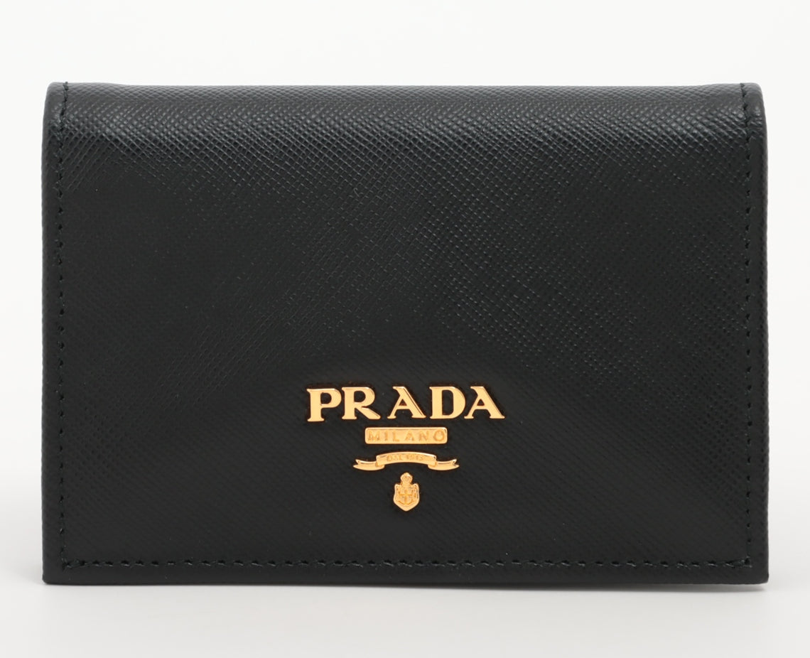Prada Saffiano Metal Leather Card Case