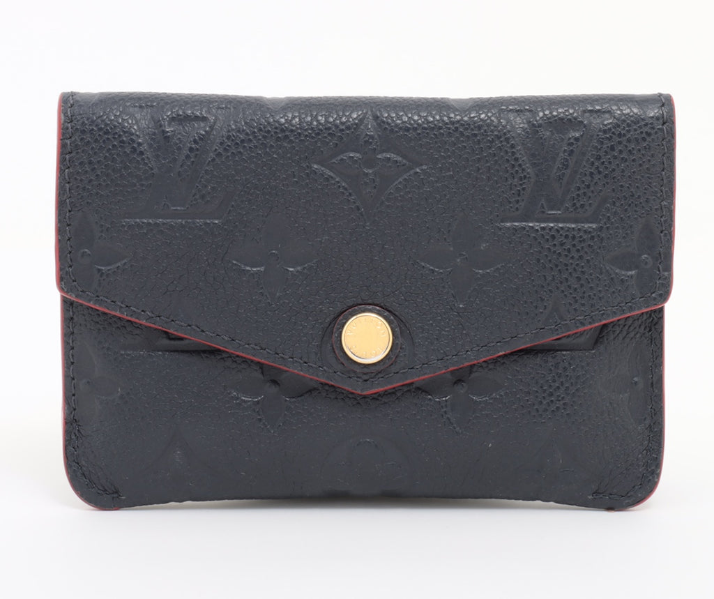 Louis Vuitton monogram empreinte Pochette Cure Marine rouge Coin