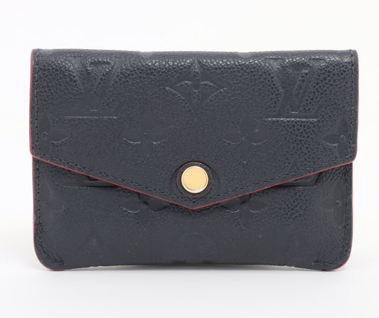 Louis Vuitton monogram empreinte Pochette Cure Marine rouge Coin