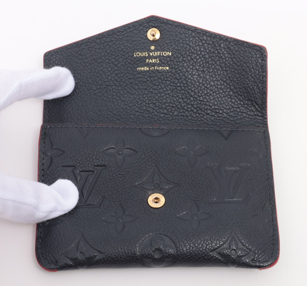 Louis Vuitton monogram empreinte Pochette Cure Marine rouge Coin