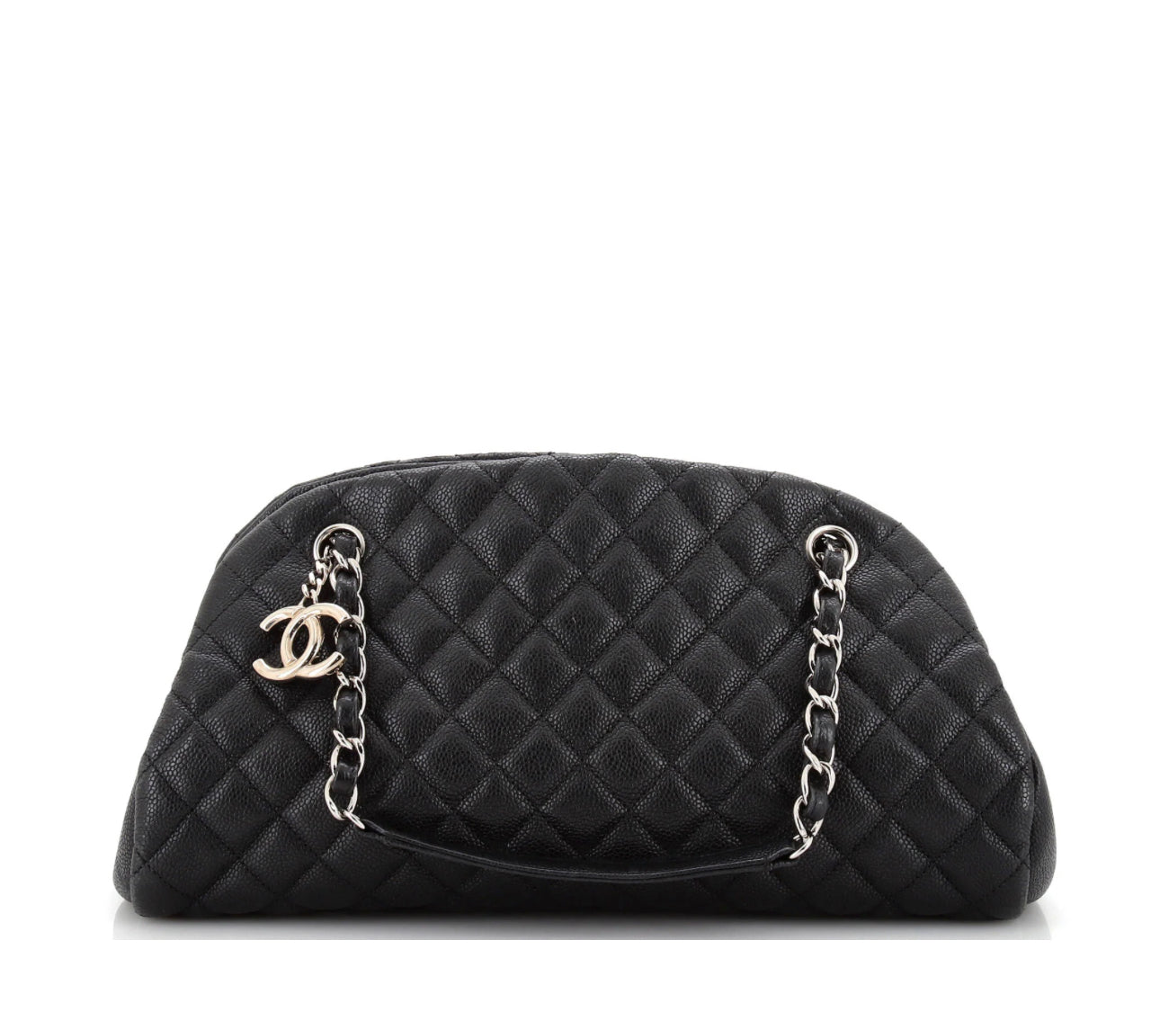 Chanel Just Mademoiselle Bag Quilted Caviar Medium