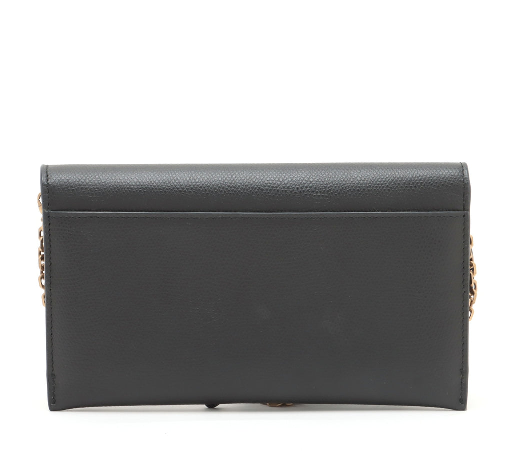 Christian Dior Saddle Leather Chain Wallet