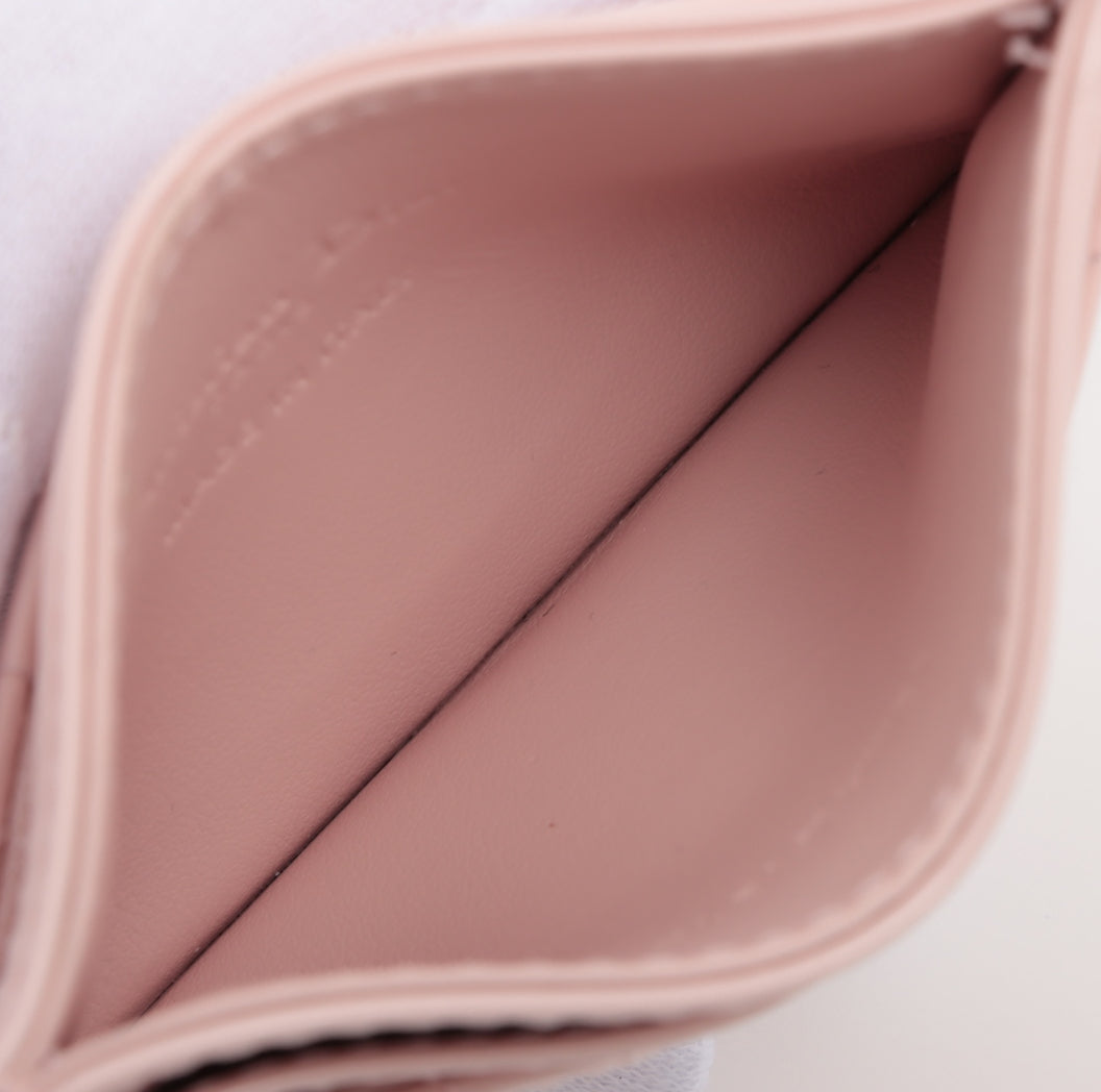 Dior Lady Dior Cannage Patent Leather Card Case