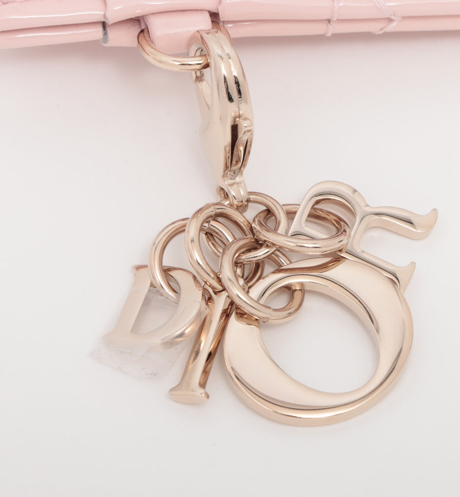 Dior Lady Dior Cannage Patent Leather Card Case