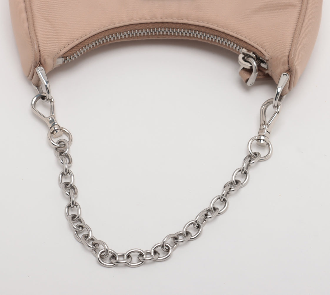 Prada Tessuto Nylon & Leather 2 Way Shoulder Bag Mini
