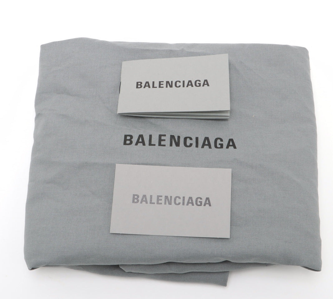 Balenciaga Straw & leather Straw bag White