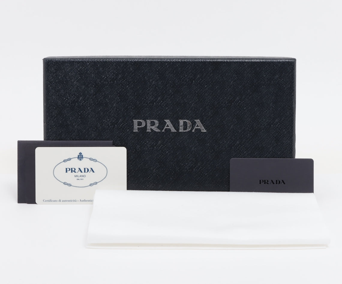 Prada Saffiano Cuir Logo Leather Wallet