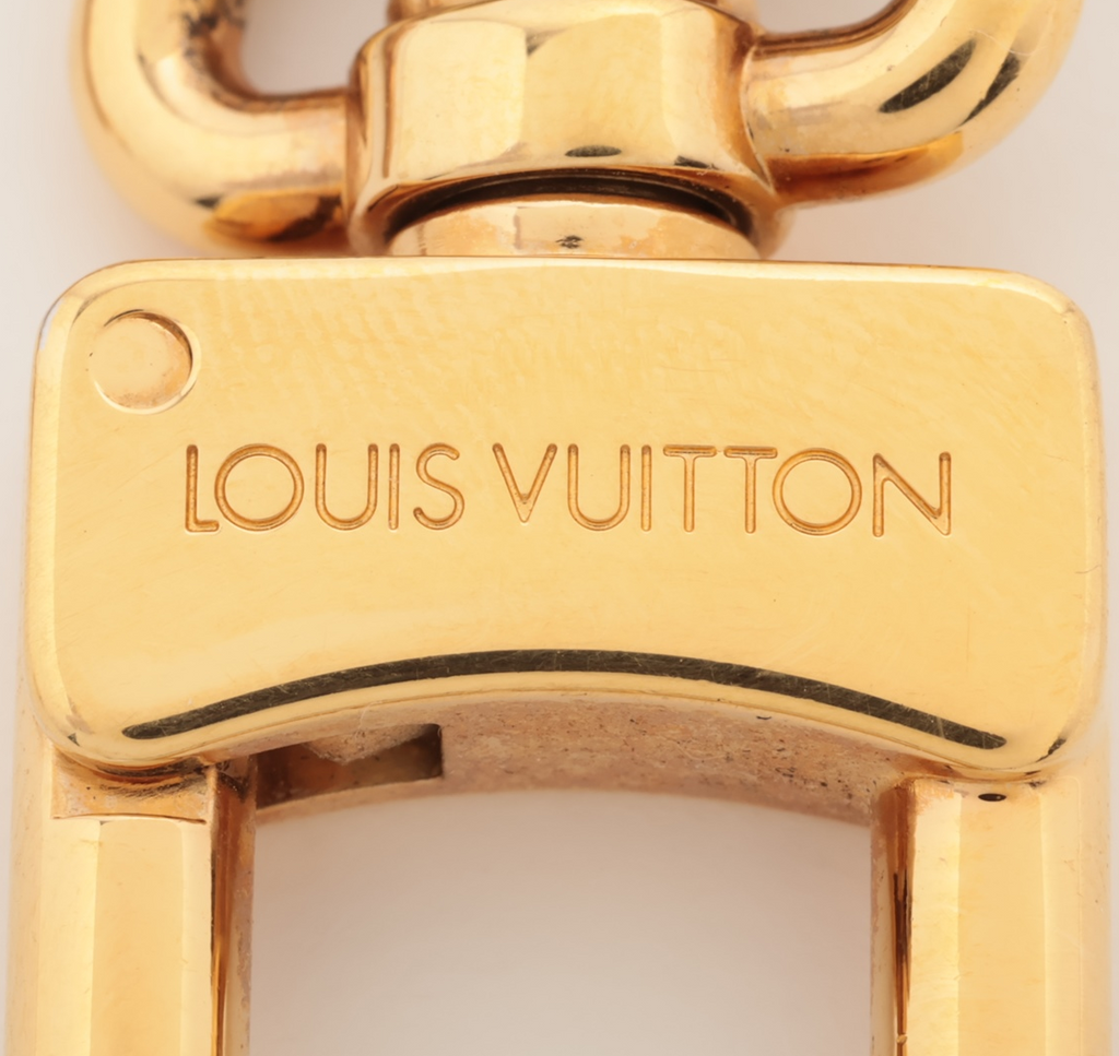 Louis Vuitton Bijou sacks Chain Nano Glam Charm GP Silver x gold