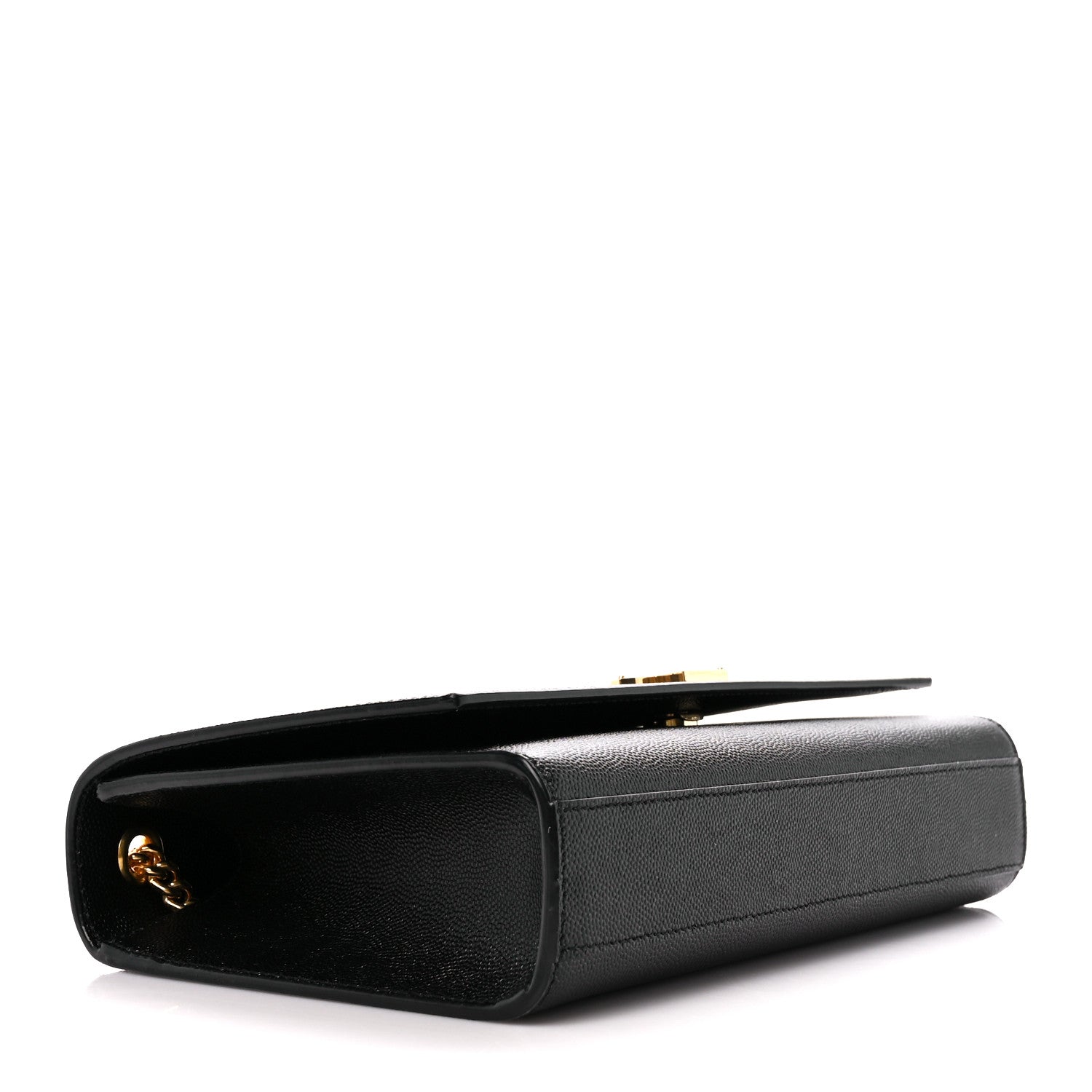 Saint Laurent Black Grain De Poudre Medium Kate Chain Bag