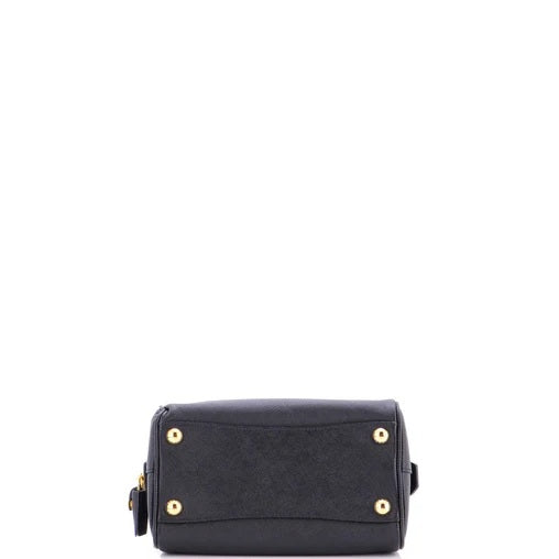 Prada Lux Convertible Boston Bag Saffiano Leather Mini