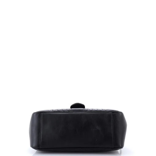 Gucci GG Marmont Top Handle Flap Bag Matelasse Leather Small
