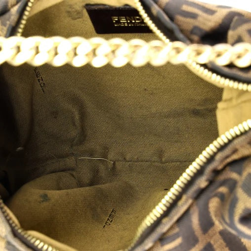 Fendi Chef Chain Hobo Zucca Canvas Mini