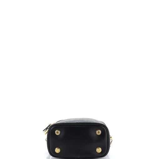 Louis Vuitton Vanity Handbag Monogram Ink Embossed Lambskin PM