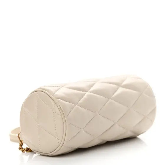 New Saint Laurent 2022 Mini Quilted Lambskin Sade Tube Bag shoulder bag
