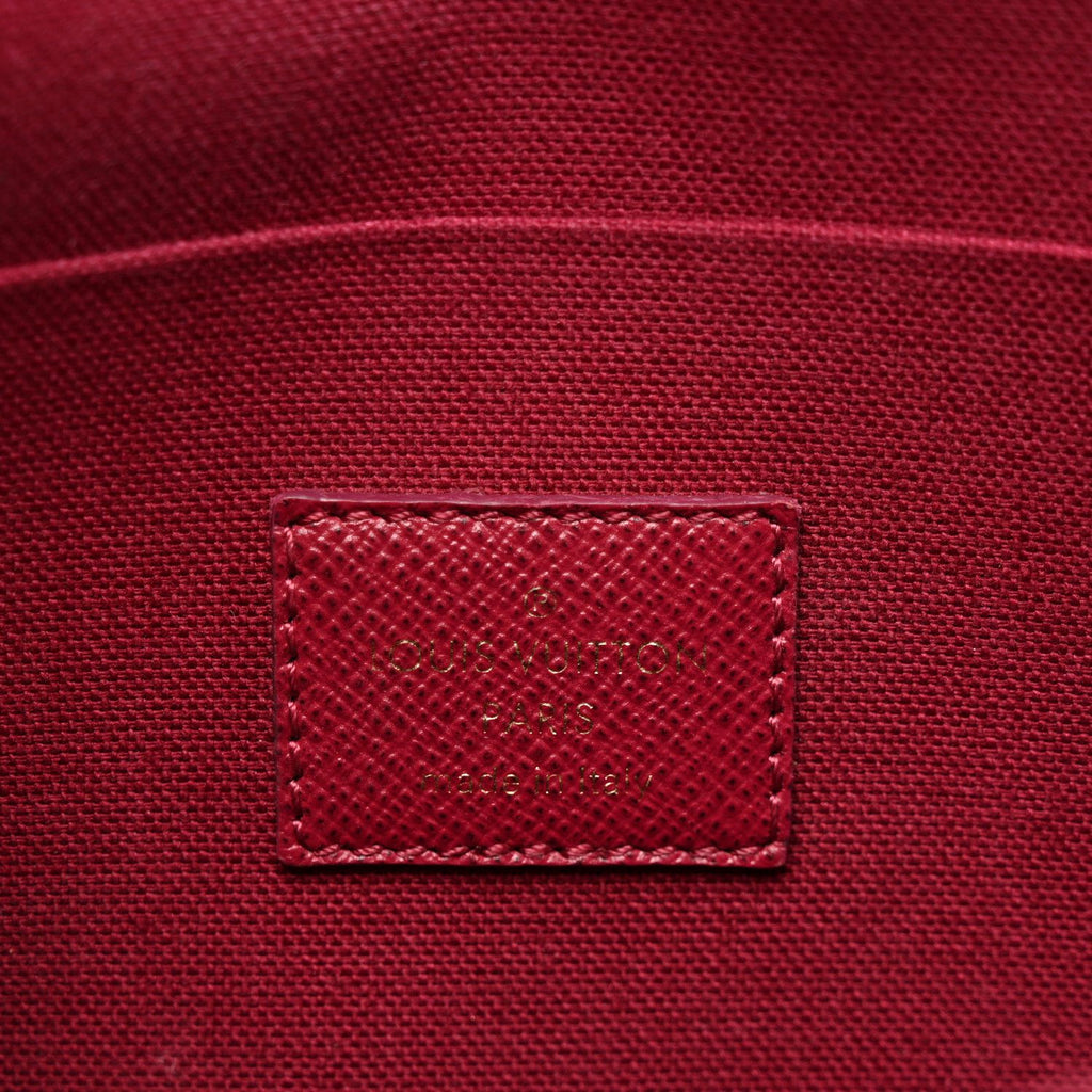 Louis Vuitton Monogram Pochette Felicie Chain Wallet Fuchsia
