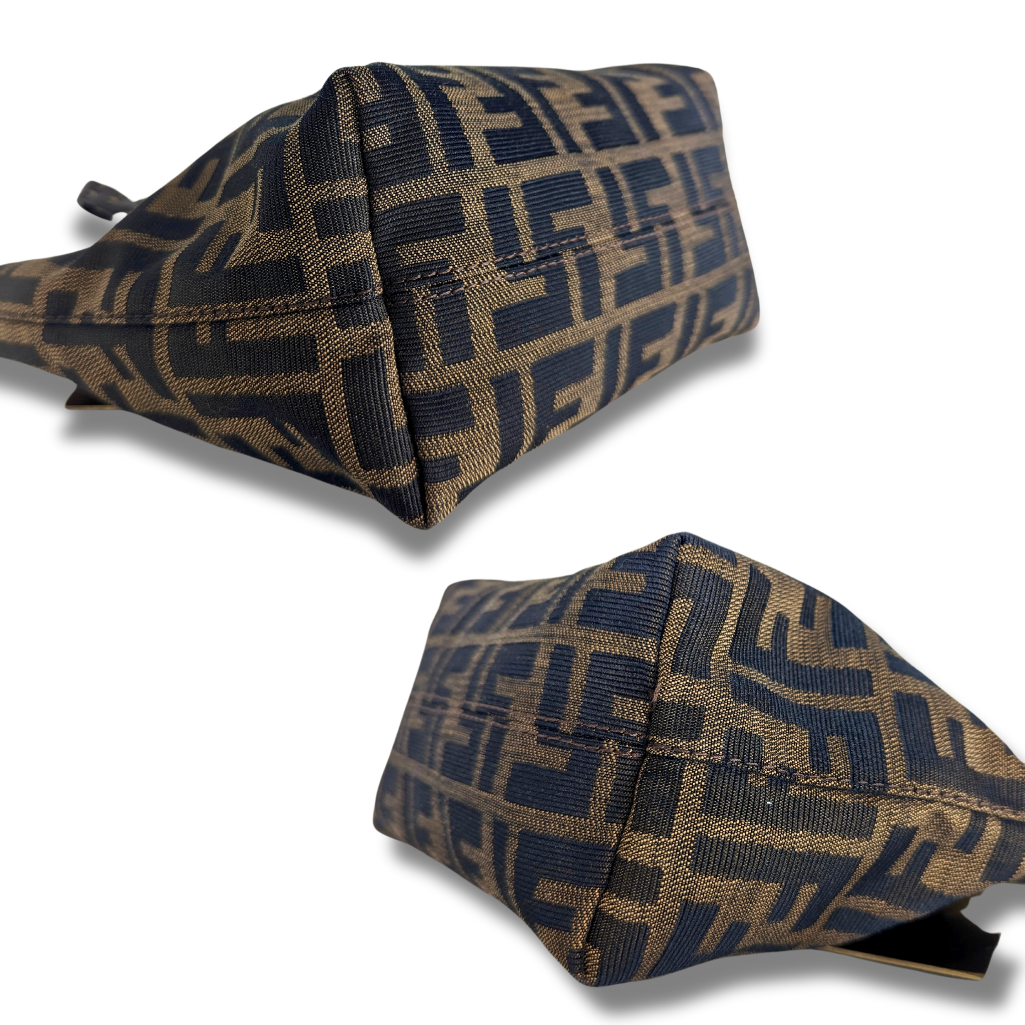 Fendi Vintage Handle Tote Zucca Canvas Mini