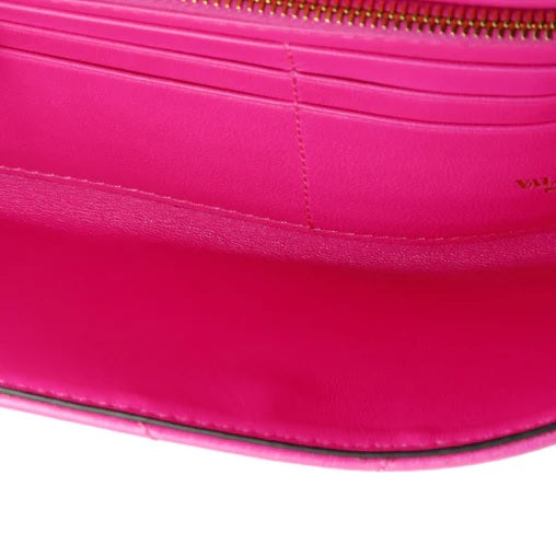 Valentino GaravaniRoman Stud Wallet on Chain Quilted Leather