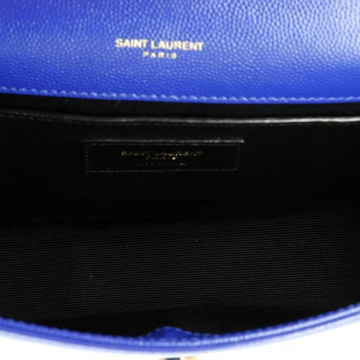 Saint Laurent Classic Monogram Crossbody Bag Grainy Leather Small