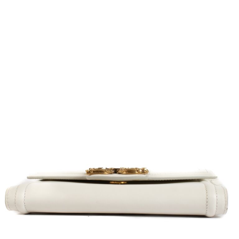 New Dolce & Gabbana White Amore Crossbody Bag