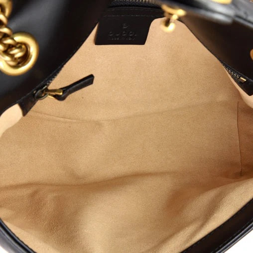 Gucci GG Marmont Flap Bag Matelasse Leather Small