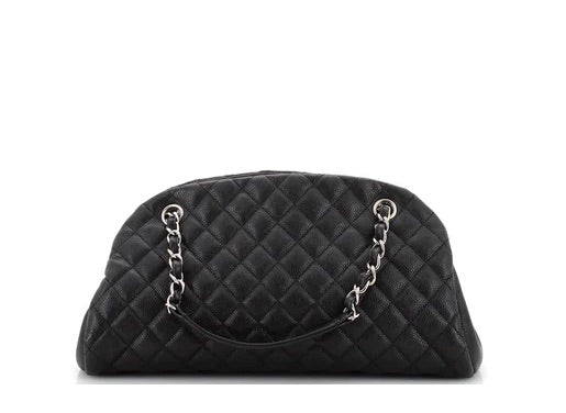 Chanel Just Mademoiselle Bag Quilted Caviar Medium