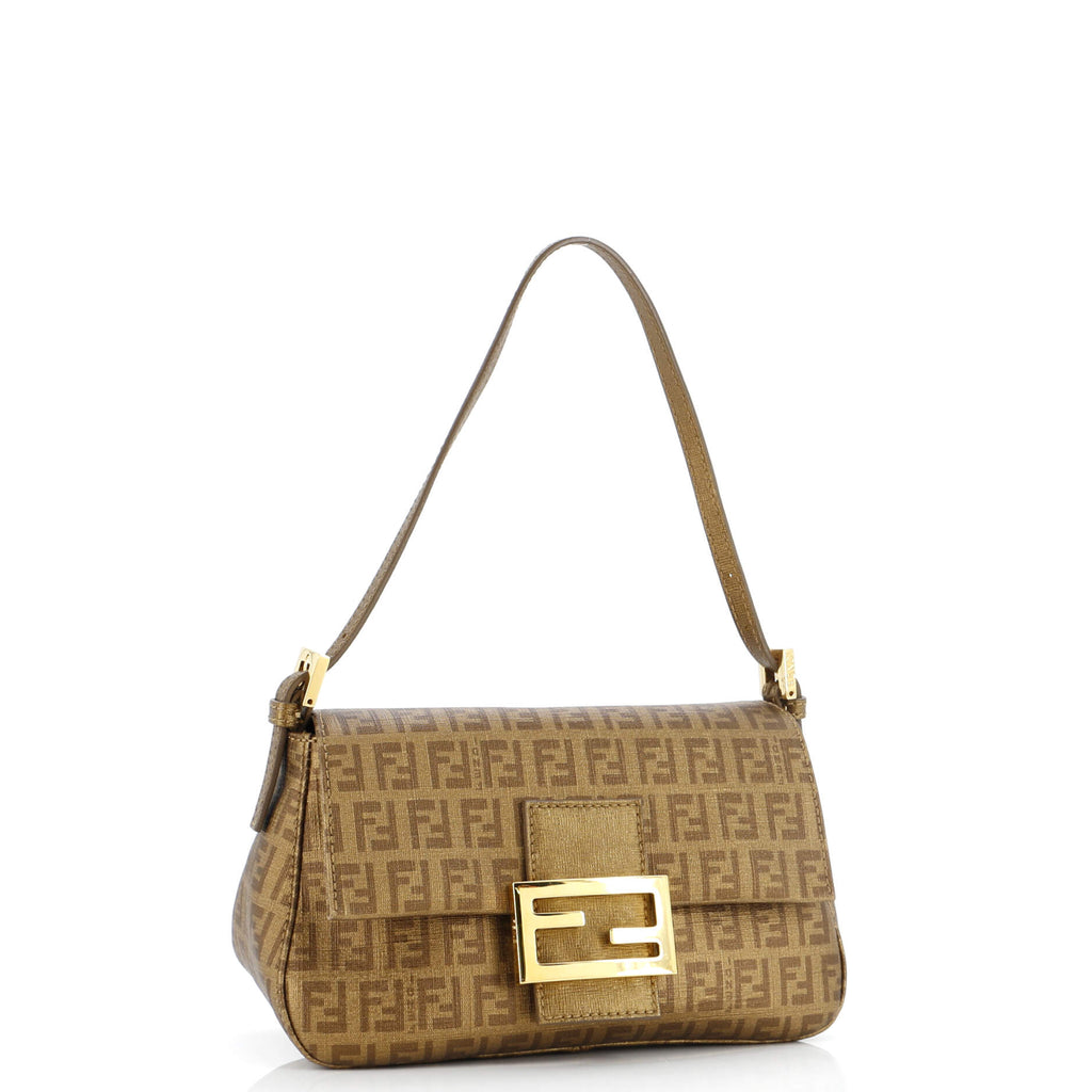 "Fendi Mama Forever Bag Zucchino Coated Canvas Mini"