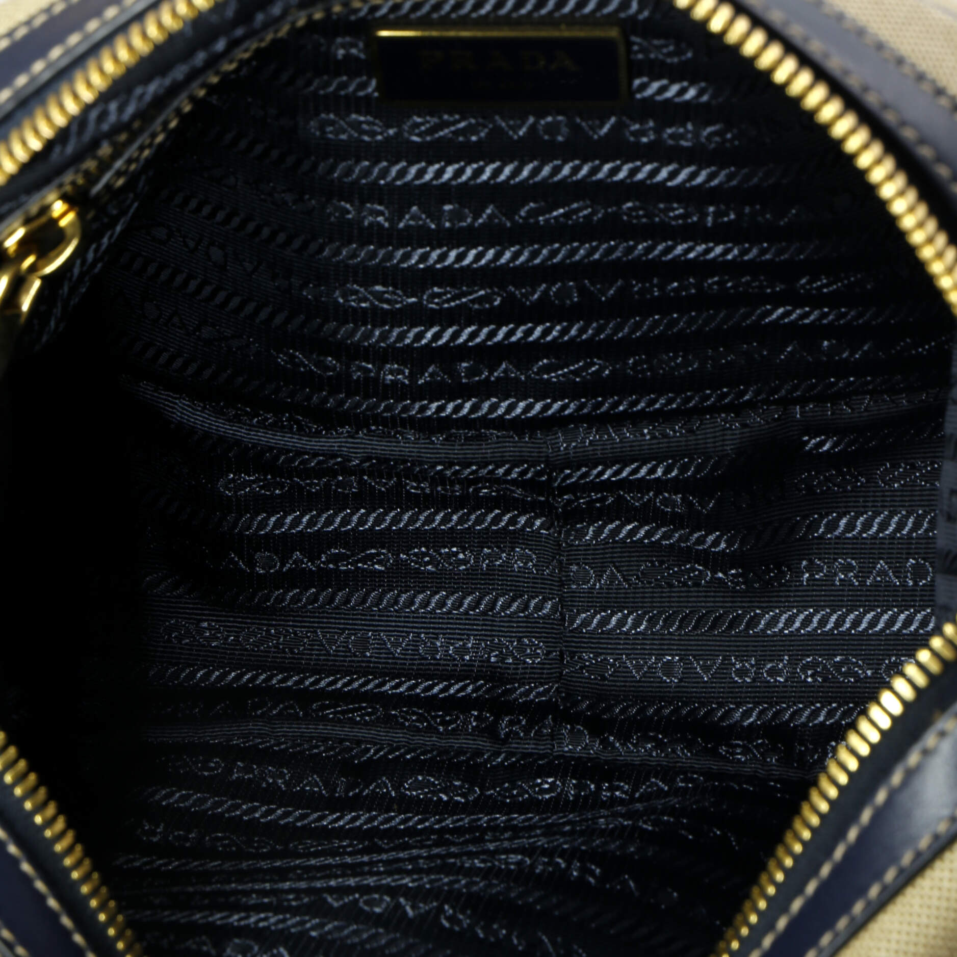 Prada Logo Camera Bag Canvas Small