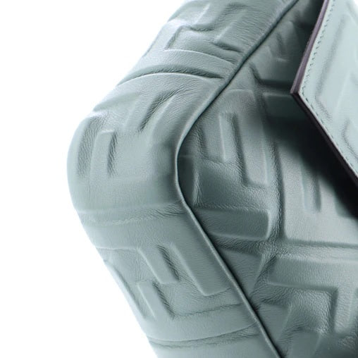 Fendi Baguette NM Bag Zucca Embossed Leather Medium