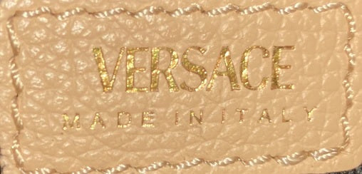 Versace Virtus Flap Messenger Bag Leather Medium