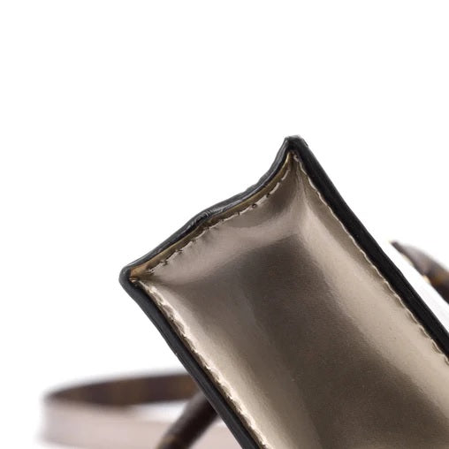 Louis Vuitton Petit Sac Plat Bag Monogram Vernis with Monogram Canvas