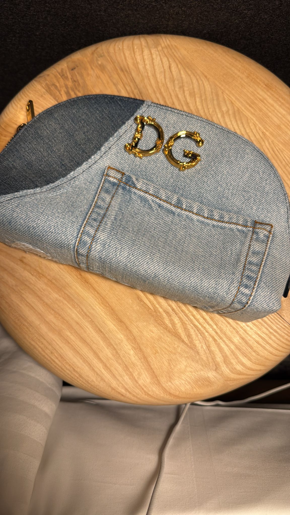 New Dolce & Gabbana Cosmetic Denim Bag