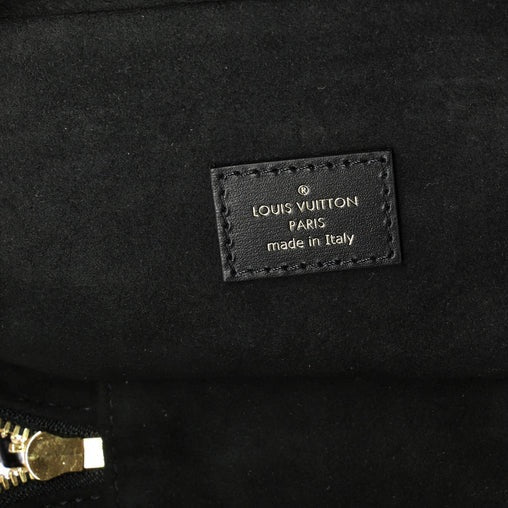 Louis Vuitton Vanity Handbag Monogram Ink Embossed Lambskin PM