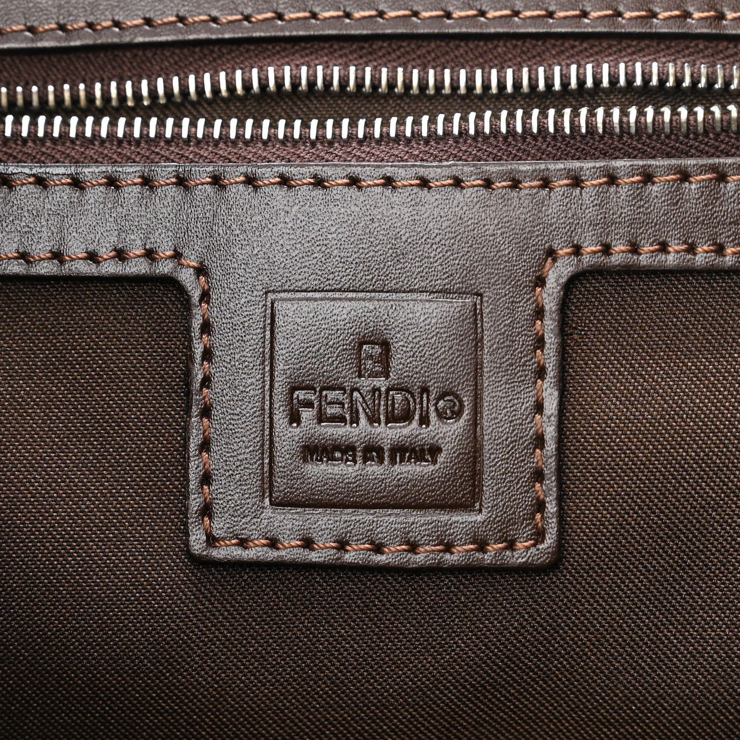 Fendi  Zucca Hobo Tobacco