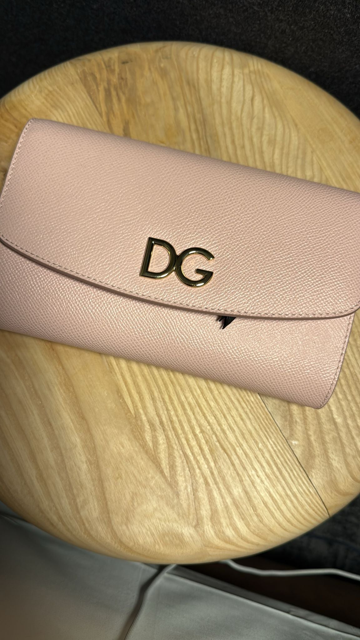 New Dolce & Gabbana DG dauphine Leather Wallet