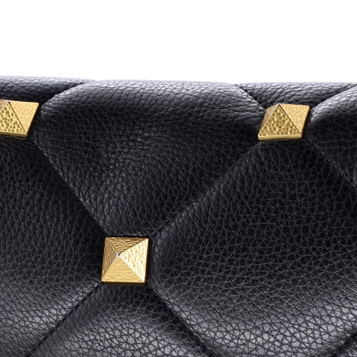 Valentino Garavani Roman Stud Flap Bag Quilted Leather Large