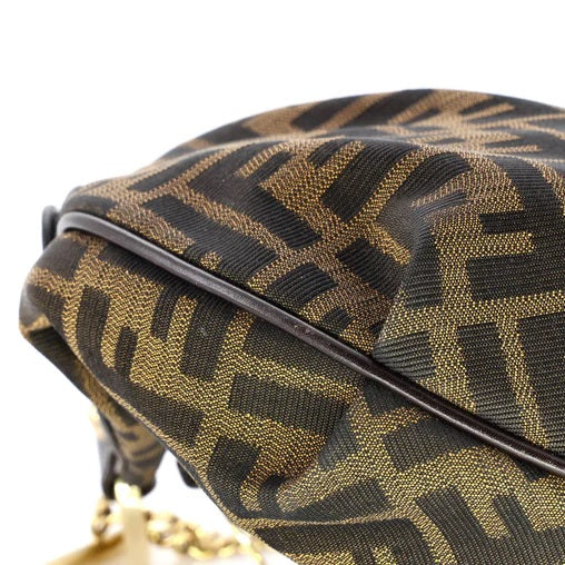 Fendi Chef Chain Hobo Zucca Canvas Mini