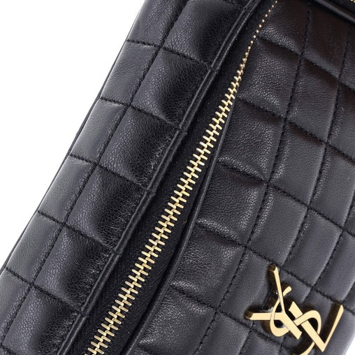 Saint Laurent Cassandre Chain Camera Bag Quilted Leather Mini