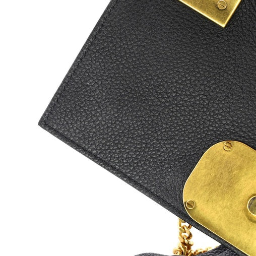 Valentino Garavani VRing Chain Shoulder Bag Leather Medium