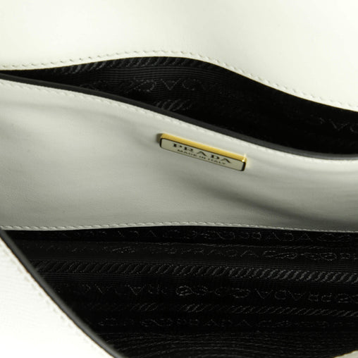 Prada Embleme Triangle Logo Flap Bag Saffiano Leather Small