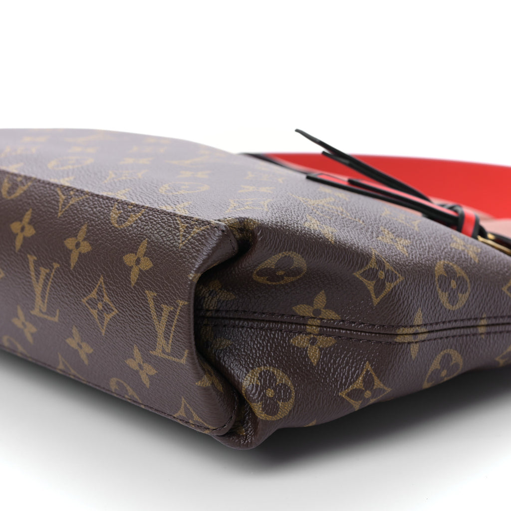 LOUIS VUITTON  Monogram Tuileries Besace Caramel Rouge