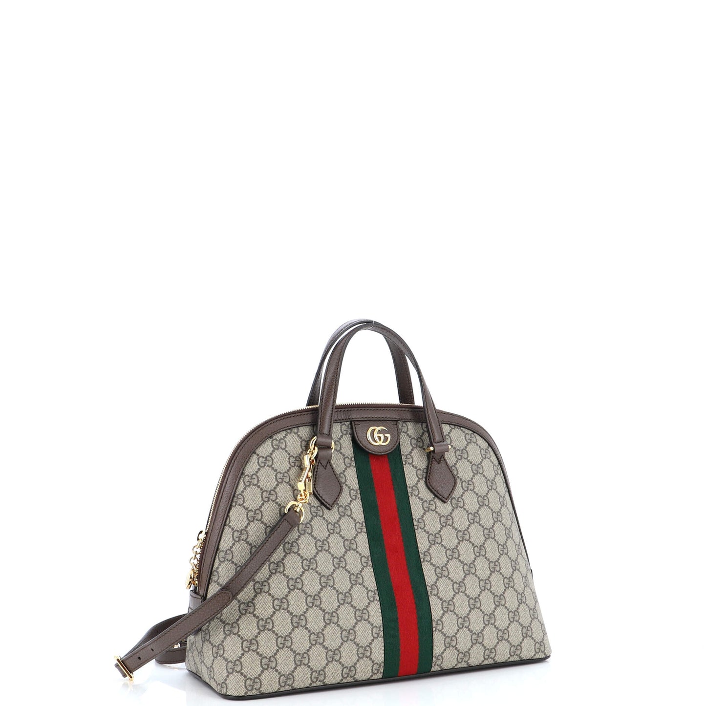 Gucci Ophidia Dome Top Handle Bag GG Coated Canvas Medium