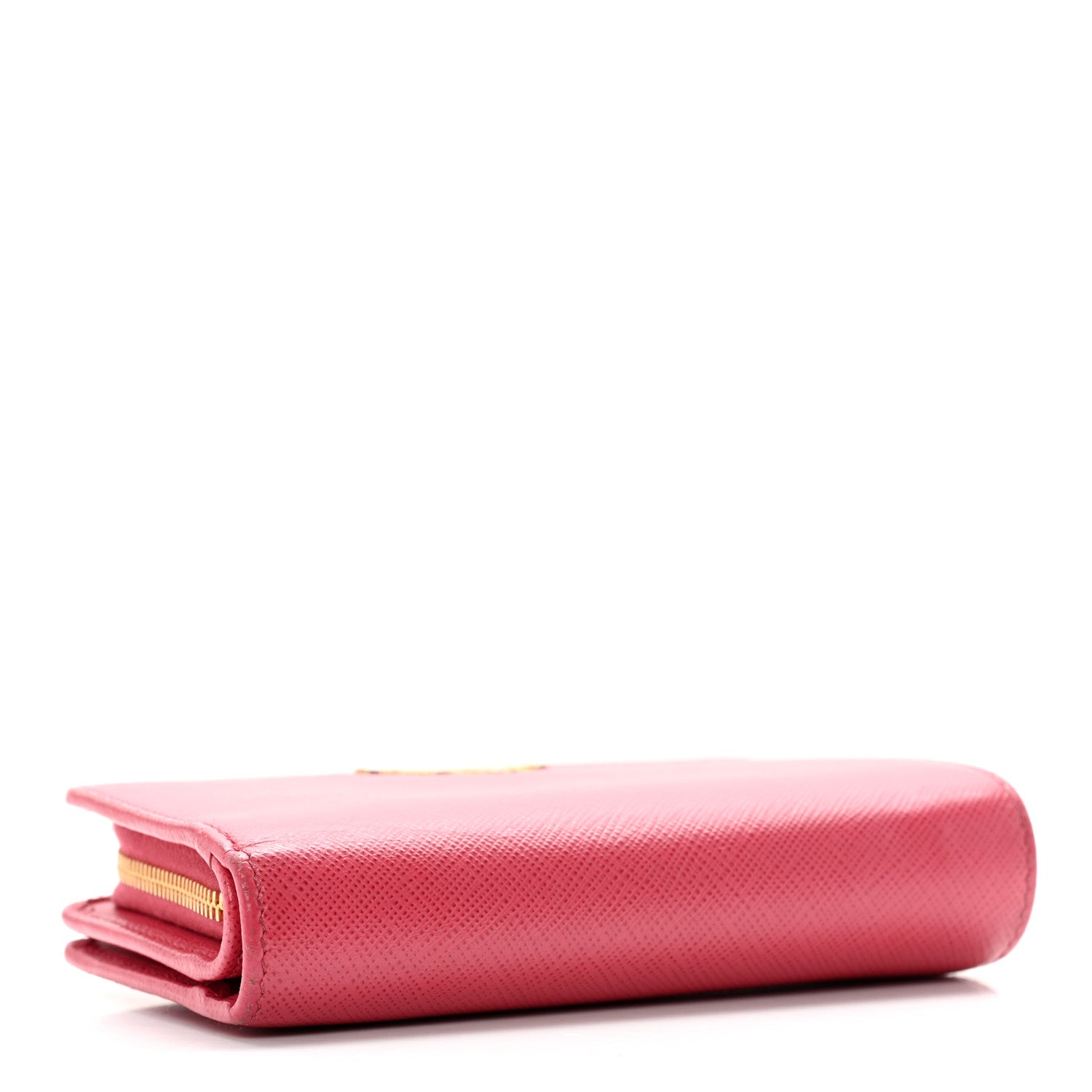 Prada Saffiano Metal Leather Compact Wallet