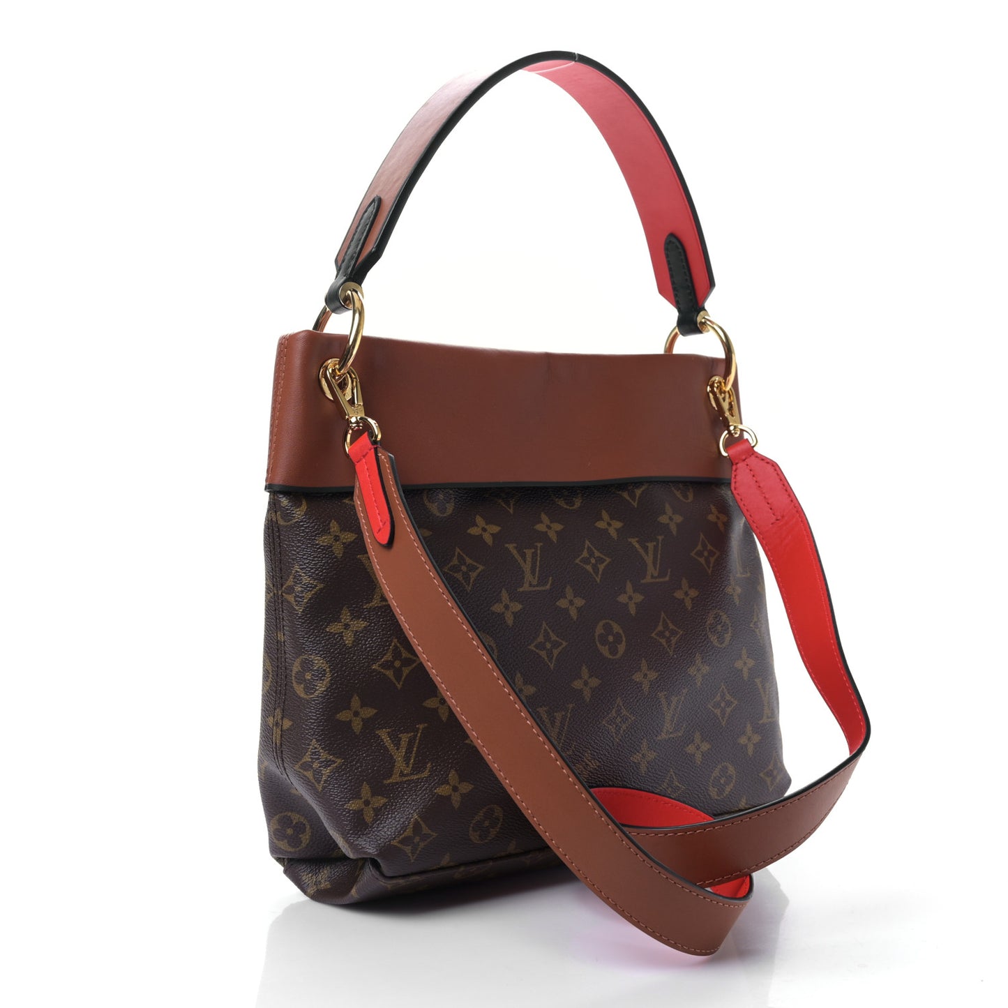 LOUIS VUITTON  Monogram Tuileries Besace Caramel Rouge