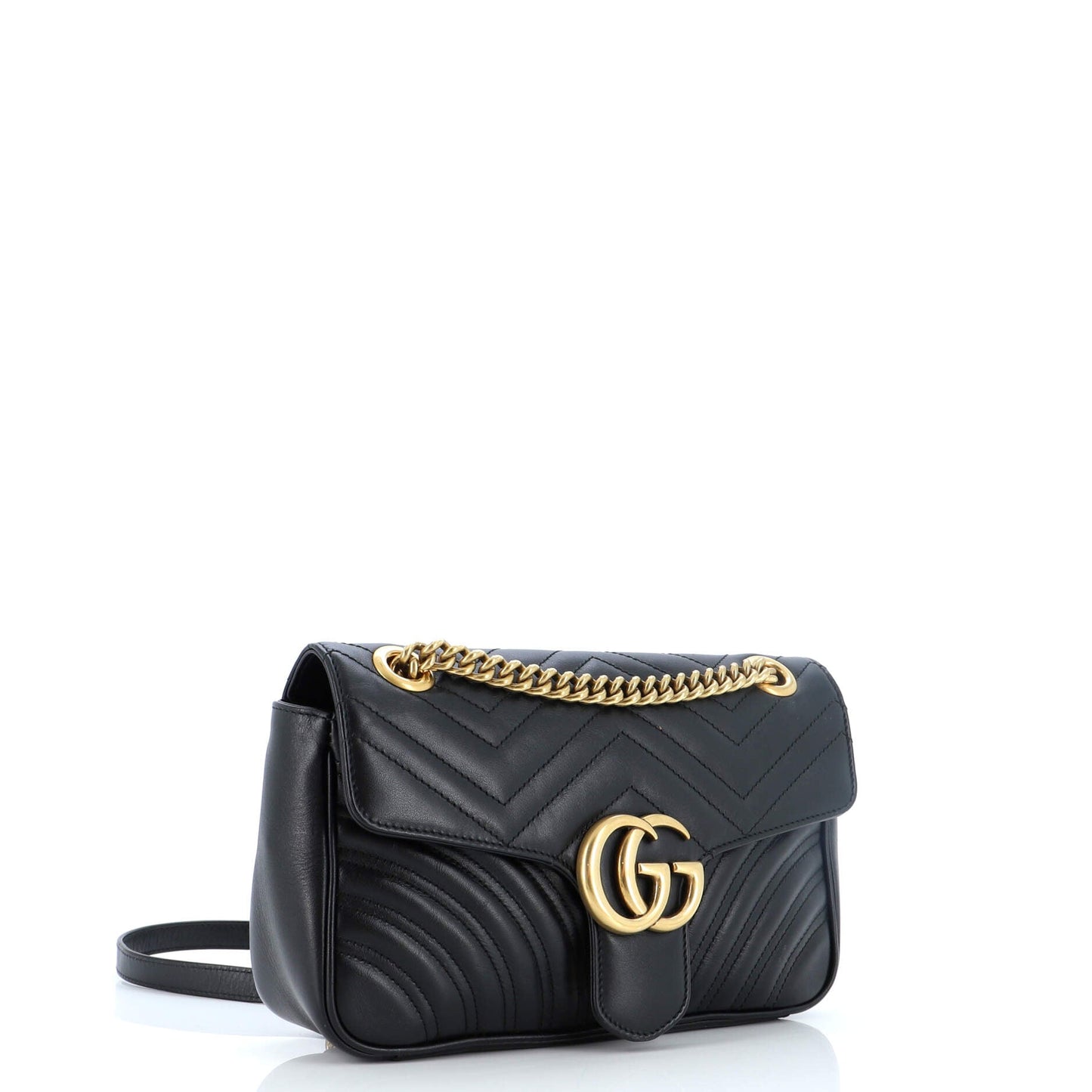 Gucci GG Marmont Flap Bag Matelasse Leather Small