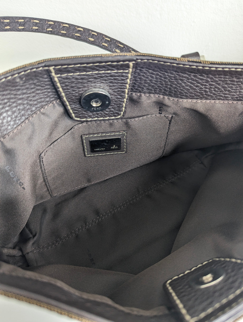 Fendi Vintage Handle Tote Zucca Canvas Mini