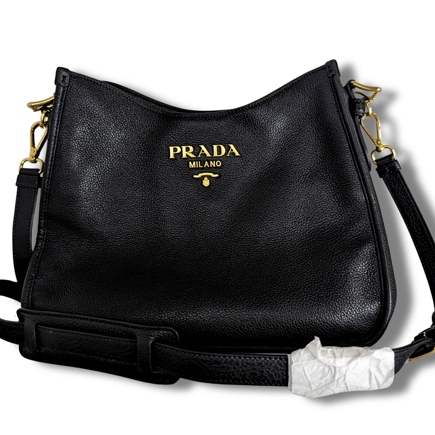 Prada Dual Strap Hobo Vitello Daino