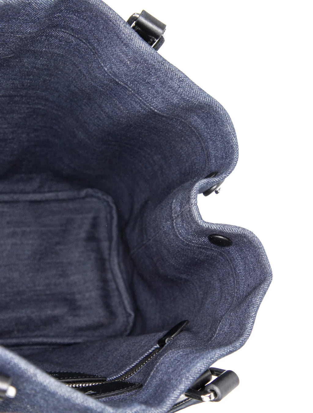 Prada Small Denim Canapa Logo Tote Prada ToteBlue LeatherGraphic