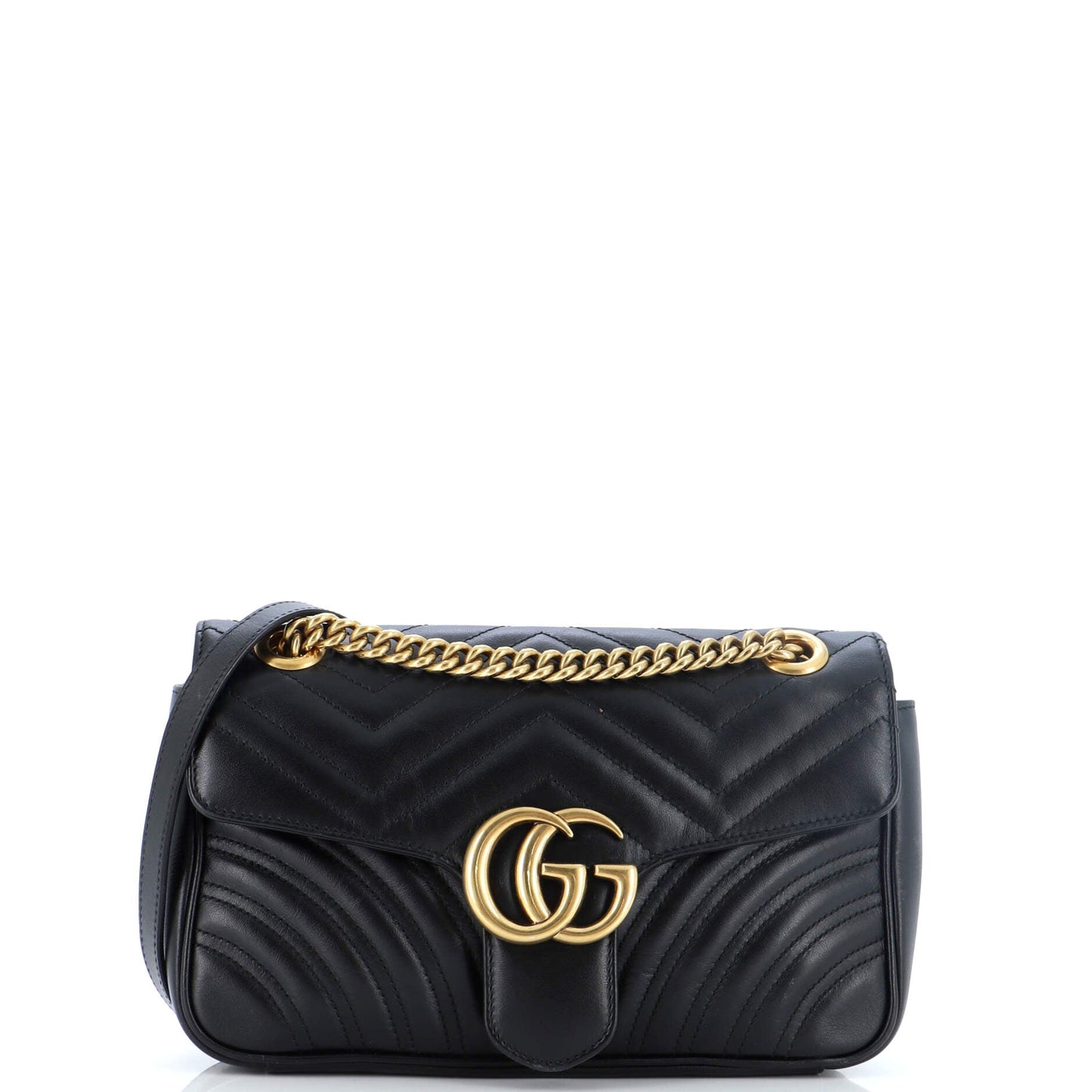 Gucci GG Marmont Flap Bag Matelasse Leather Small